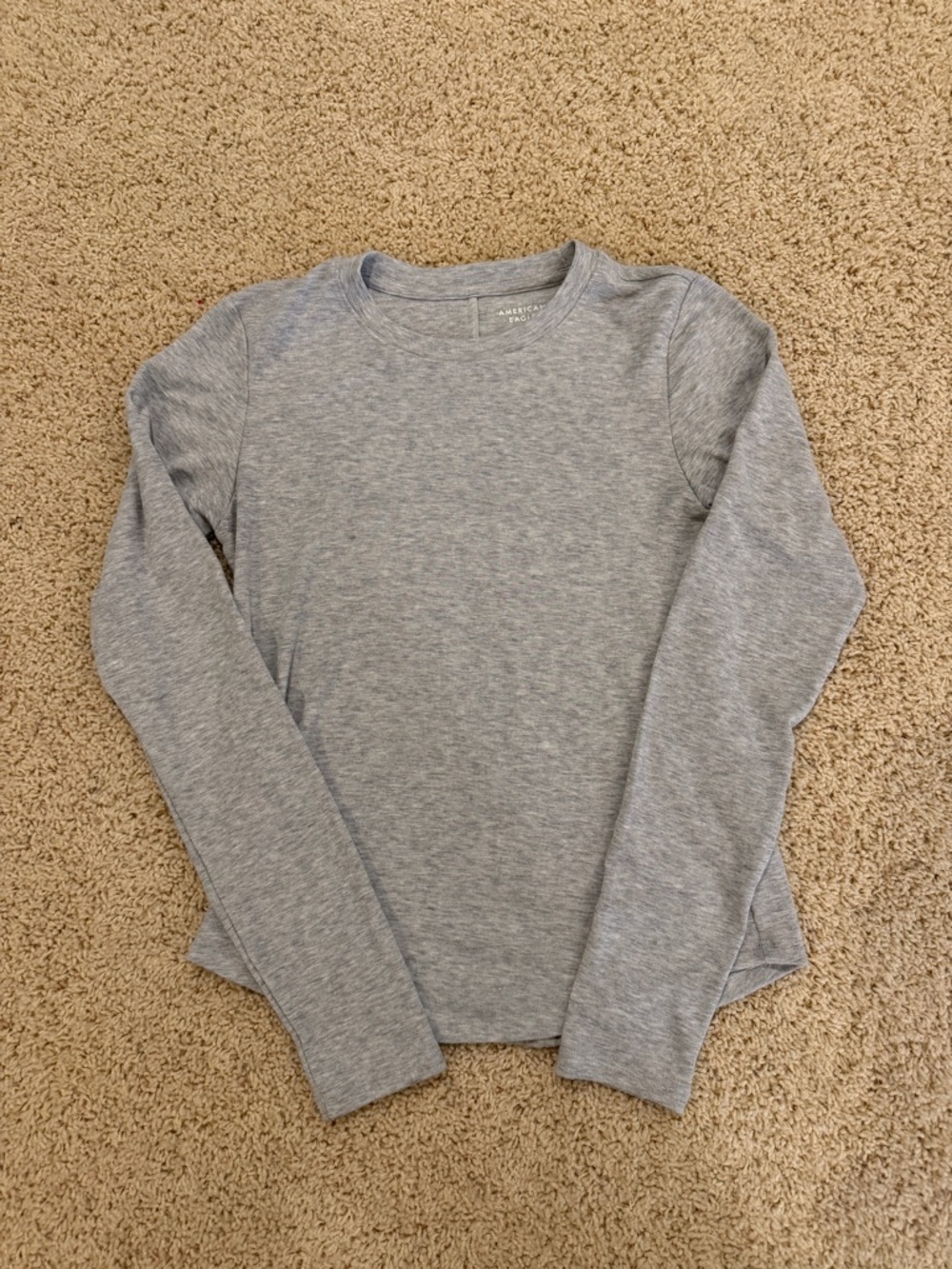 American Eagle Outfitters Heather Gray Long Sleeve Tee